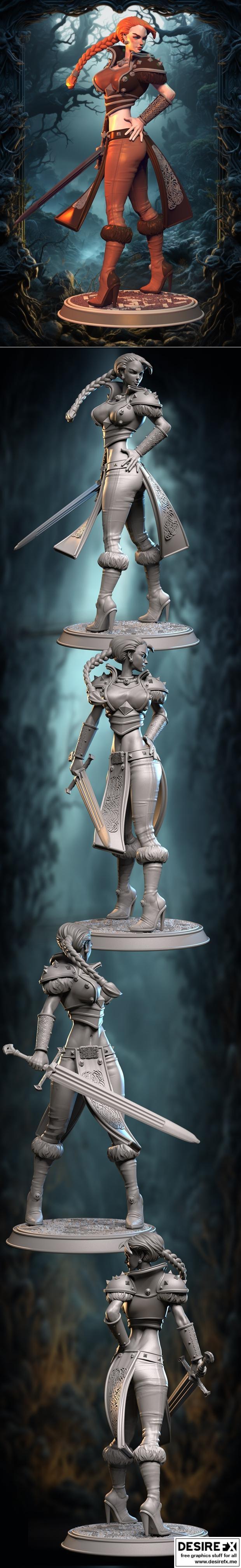 亚历克斯·孔涅夫 - 玛丽亚 - 3D打印模型|Alexei Konev – Lady Maria – 3D Print Model STL