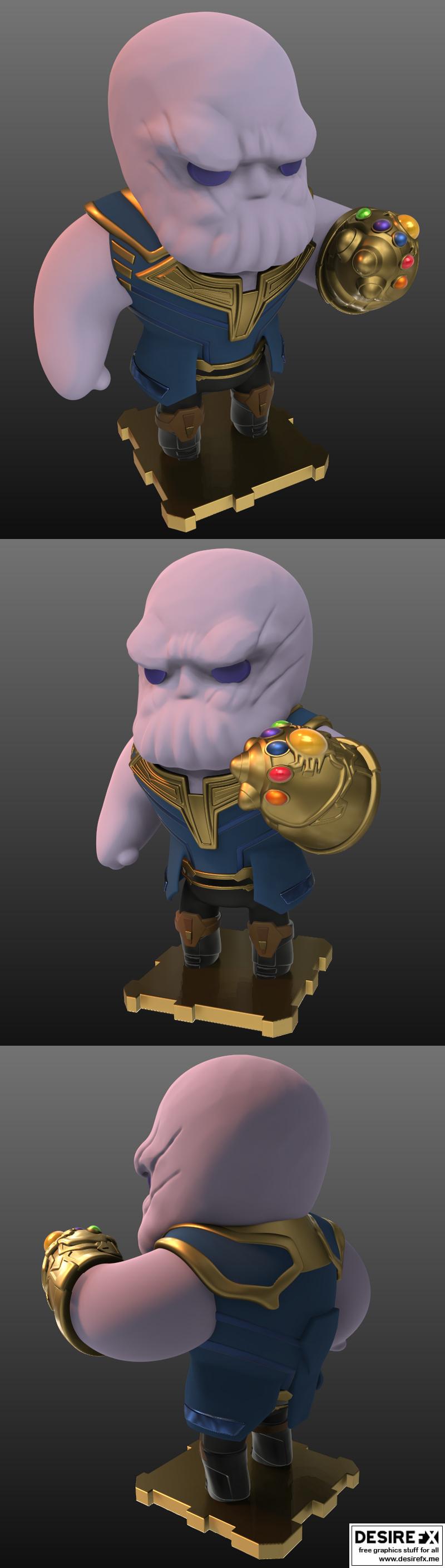 PlaKit - 无限战争 - 复仇者之日3D打印模型|PlaKit – Thanos – 3D Print Model