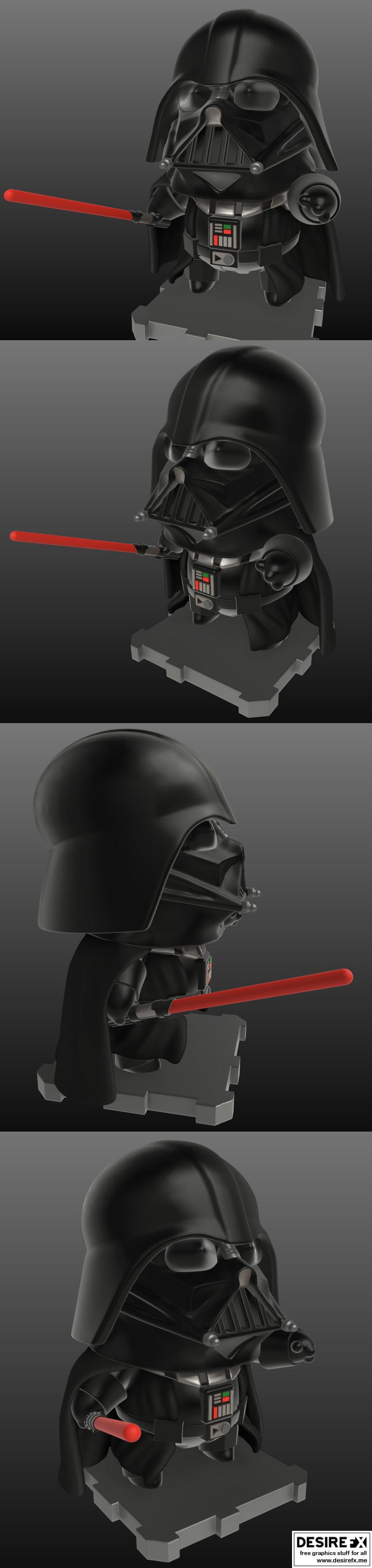 PlaKit -星球大战 -达斯维达 -3D打印模型|PlaKit – Star Wars – Darth Vader – 3D Print Model
