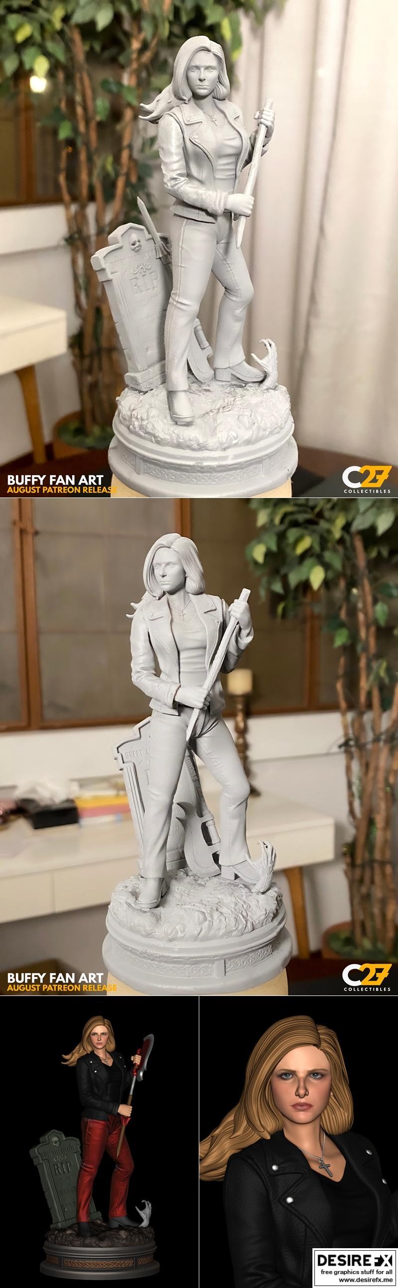 C27迷你模型——火影忍者——卡卡西3D打印模型|C27 Minis – Buffy – 3D Print Model STL