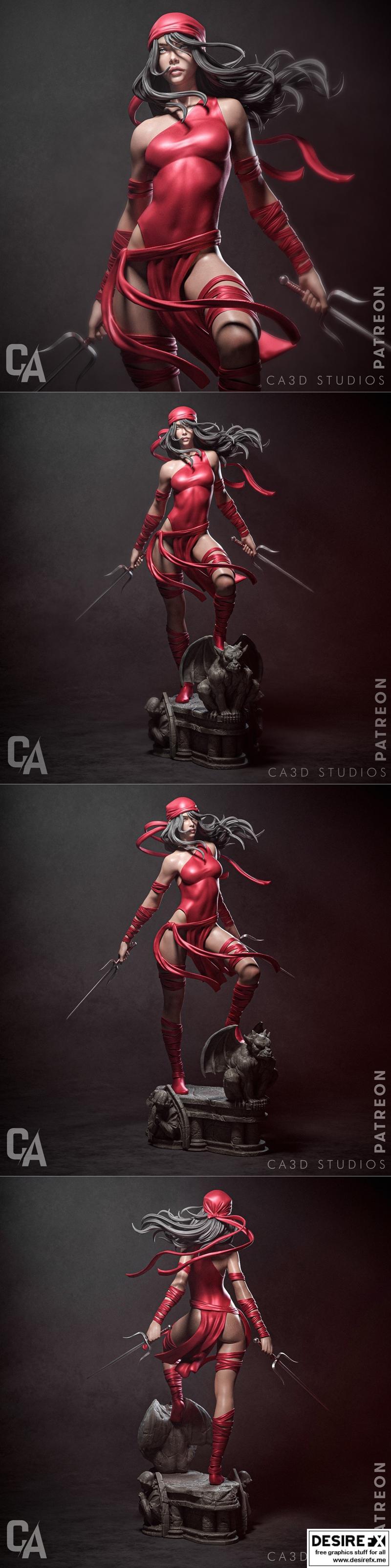 Ca 3d Studios – Elektra – 3D打印模型|Ca 3d Studios – Elektra – 3D Print Model STL
