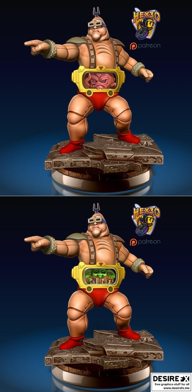 Hex3D - 克朗 - 3D打印模型|Hex3D – Krang – 3D Print Model STL
