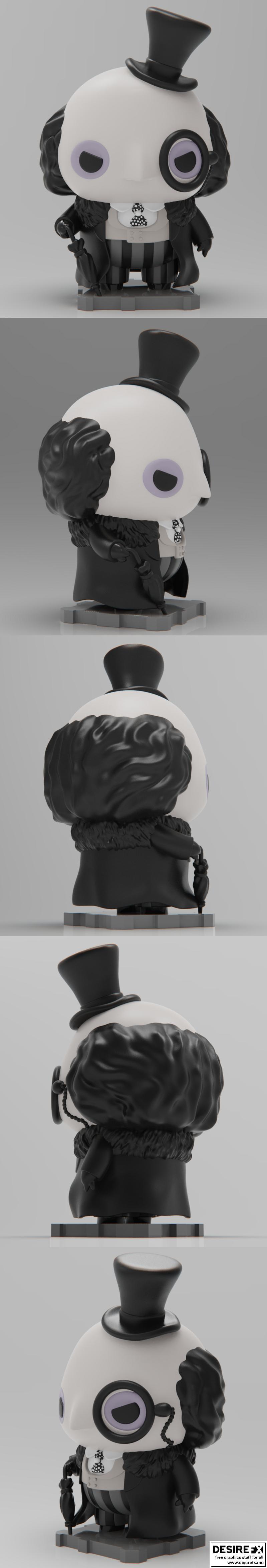 PlaKit - 1992蝙蝠侠归来 - 蝙蝠侠3D打印模型|PlaKit – Penguin 1992 Batman Returns – 3D Print Model