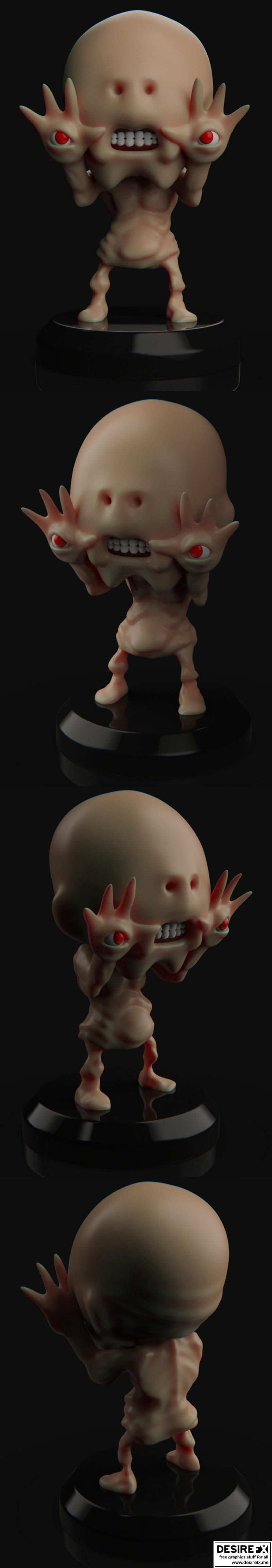 PlaKit - 地下迷宫苍白男子 - 3D打印模型|PlaKit – Pans Labyrinth Pale Man – 3D Print Model