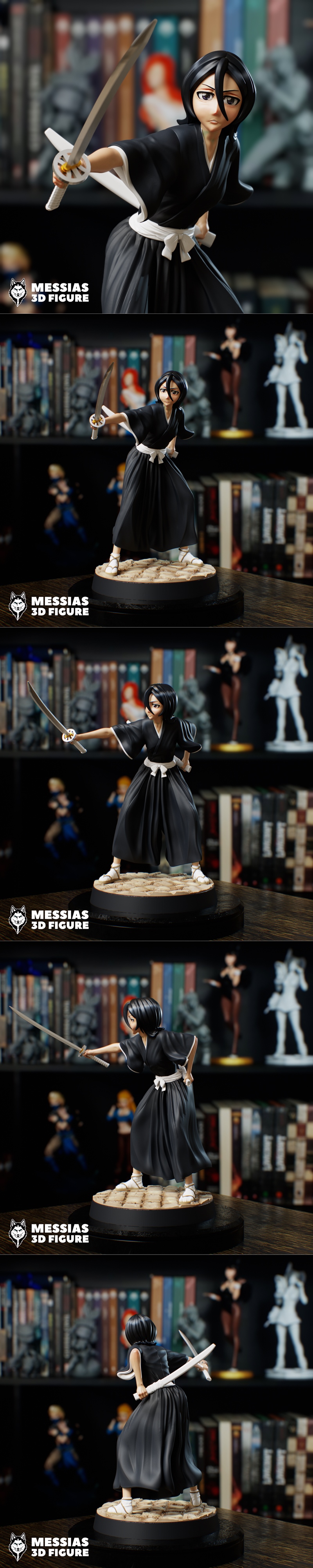 bleach鲁基亚3D打印模型|Messias – Rukia Bleach – 3D Print Model STL