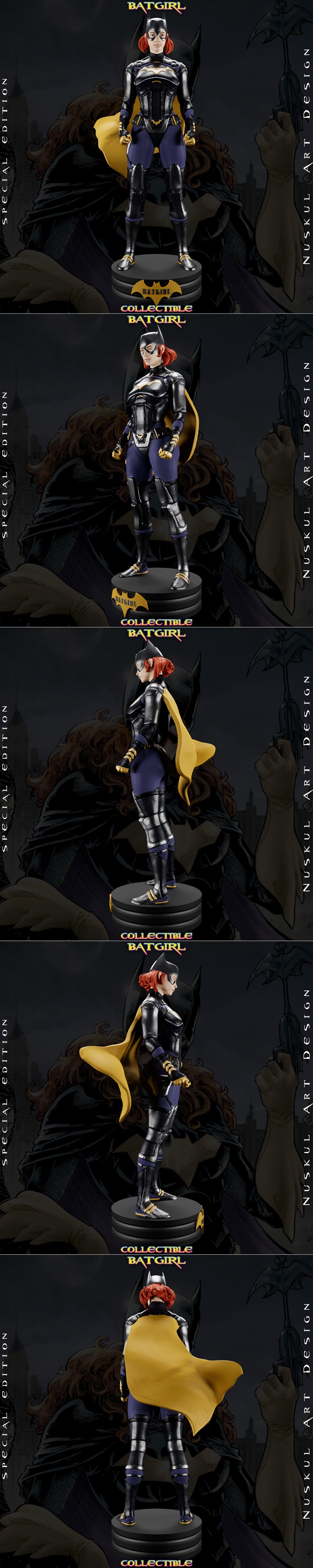Nuskul Art – Batgirl DC Comic – Collectible – 3D Print Model STL