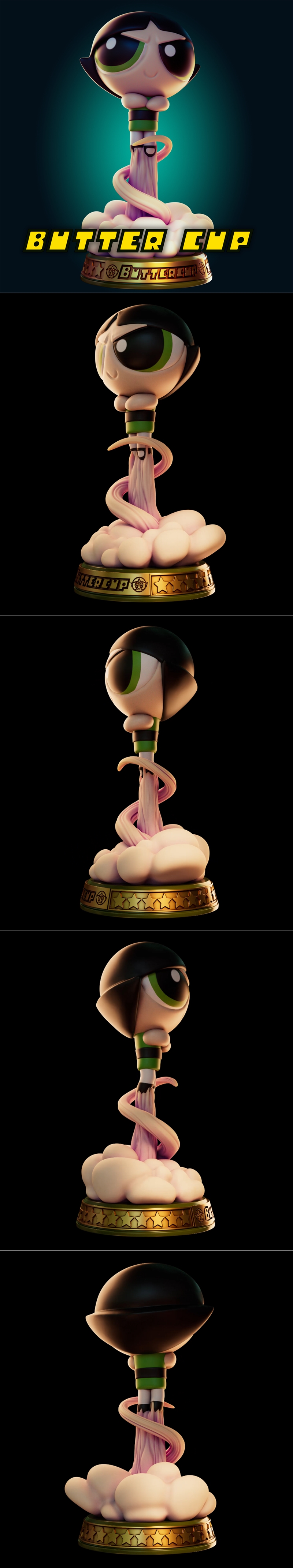 Rhu工作室 Buttercup 3D打印模型|Officer Rhu – Buttercup – 3D Print Model STL