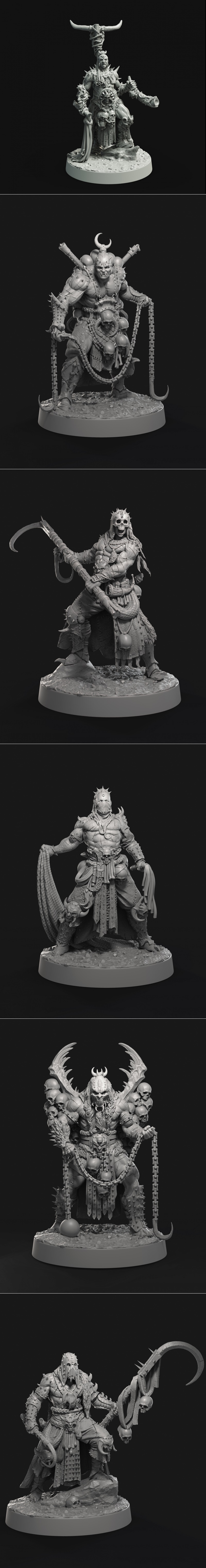 荒野掠夺者3D打印模型|Creature Caster – Wasteland Reavers – 3D Print Model STL