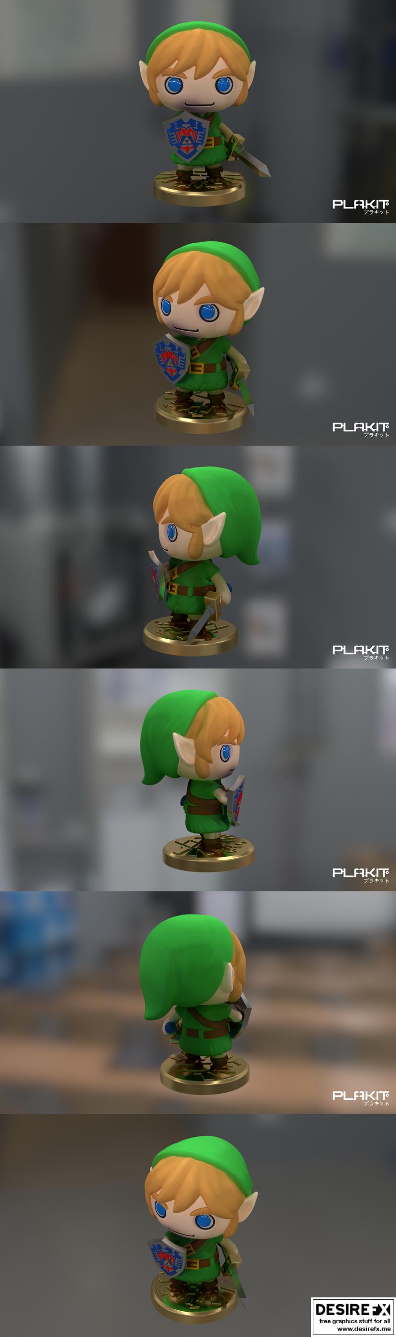 PlaKit – 《塞尔达传说》3D打印模型|PlaKit – Link from Legend of Zelda – 3D Print Model