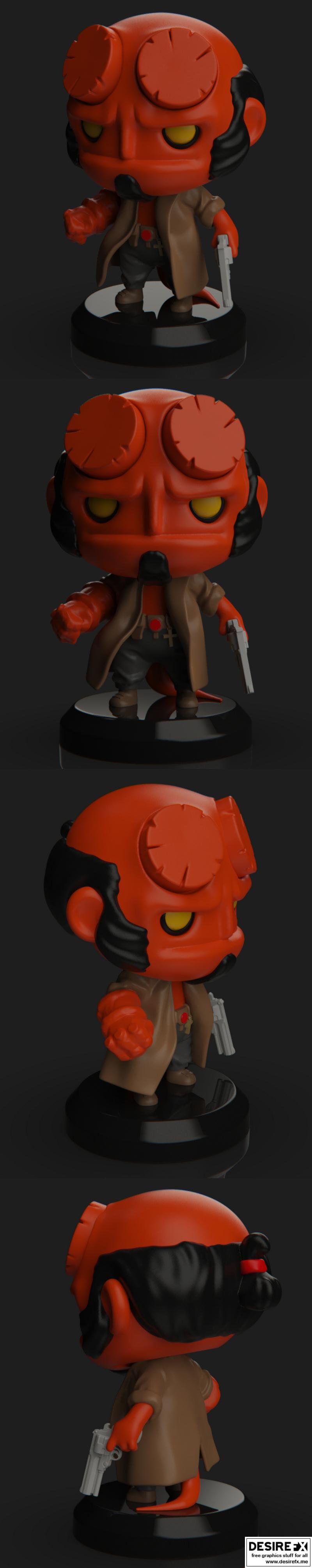 PlaKit - 哈利博伊 - 3D打印模型|PlaKit – Hellboy – 3D Print Model