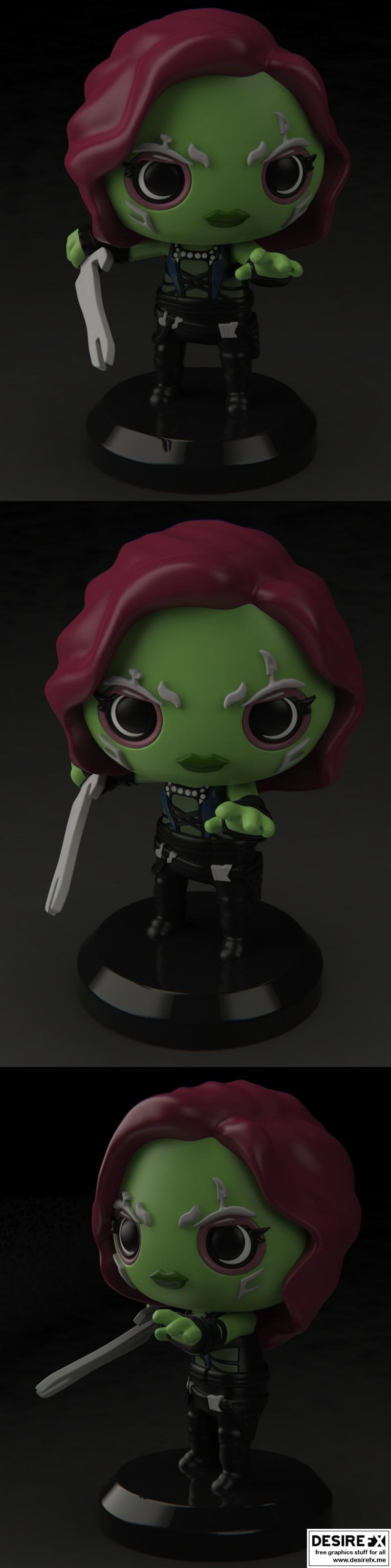 PlaKit Gamora 3D打印模型|PlaKit – Guardian of the Galaxy – Gamora – 3D Print Model