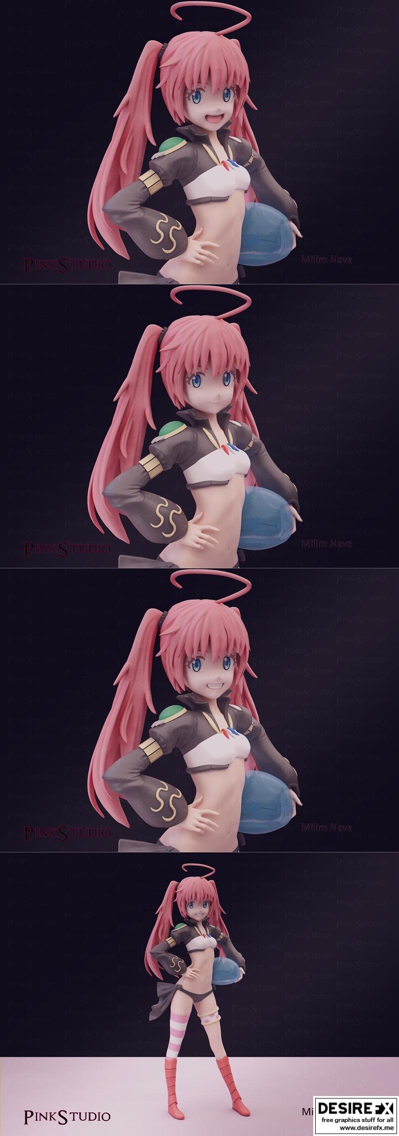 Pink Studio - Milim Nava - 3D打印模型|Pink Studio – Milim Nava – 3D Print Model STL