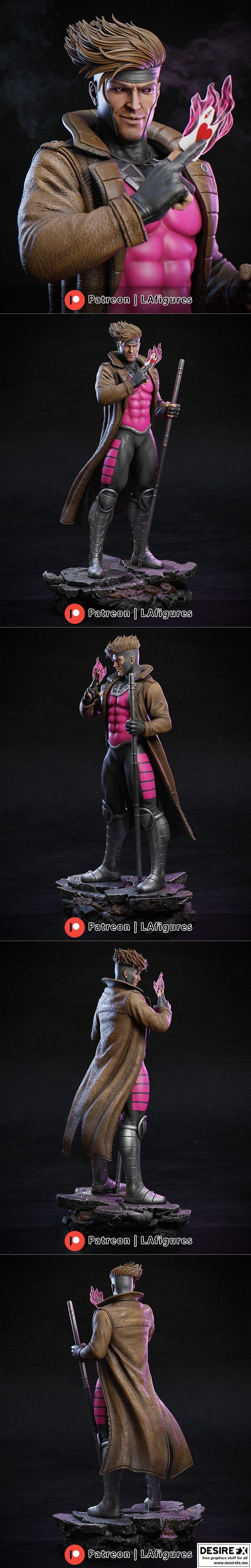 L.A. Figures – Gambit – 3D Print Model STL