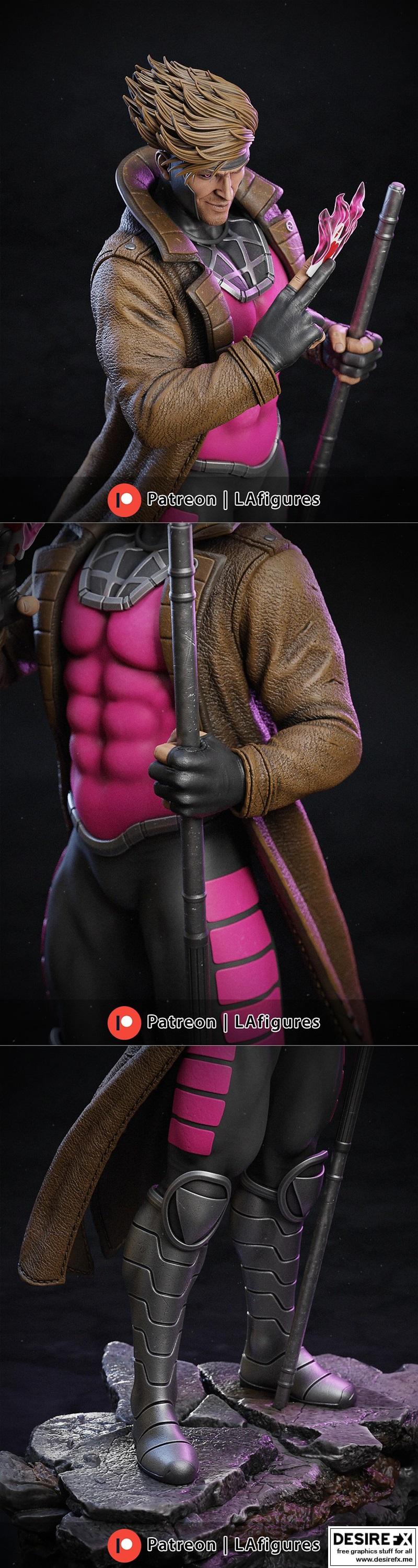 L.A. Figures – Gambit – 3D Print Model STL