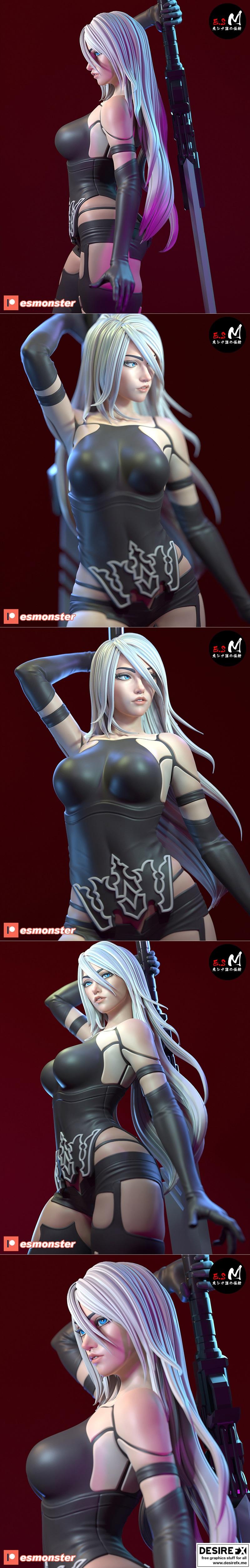 E.S.怪物 A2 3D打印模型|E.S Monster – A2 – 3D Print Model STL