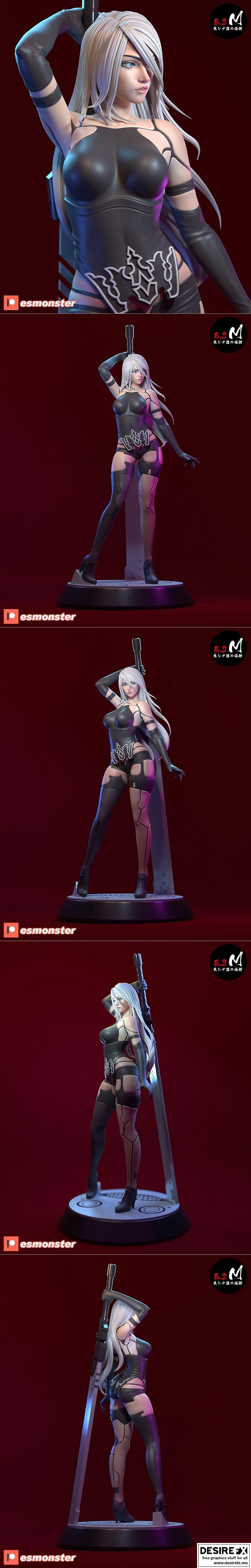 E.S.怪物 A2 3D打印模型|E.S Monster – A2 – 3D Print Model STL