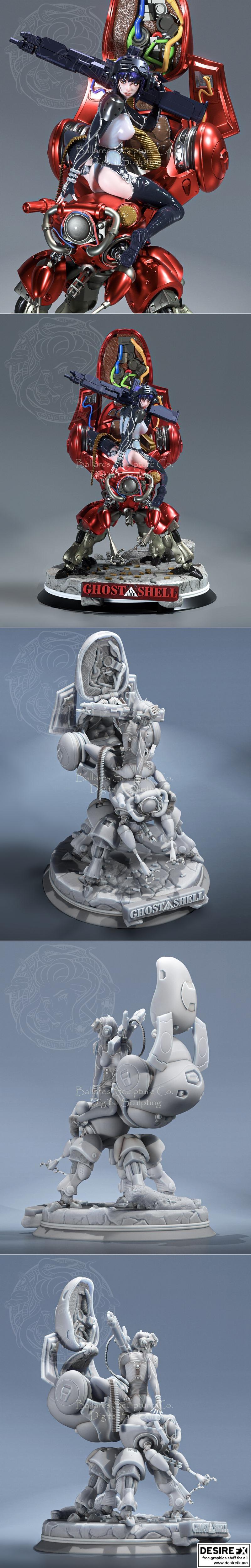 Motoko Kusanagi 3D打印模型|Motoko Kusanagi By Creative Geek MB – 3D Print Model STL