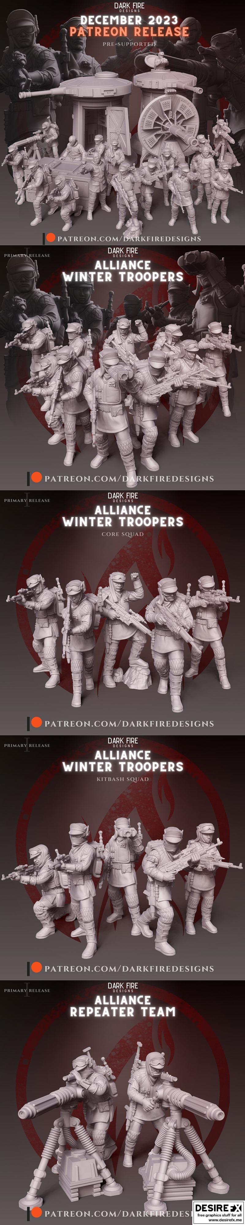 暗火设计12月2023作品——3D打印模型|Dark Fire Designs December 2023 – 3D Print Model STL