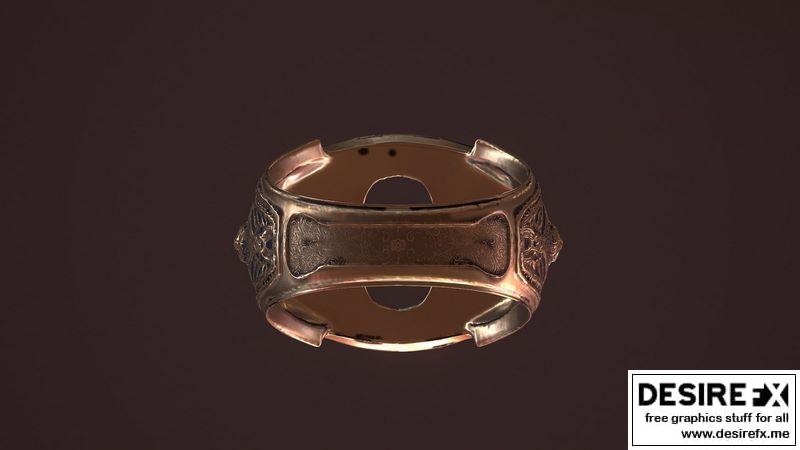 狮形戒指 3D打印模型|lion ring 3D print model