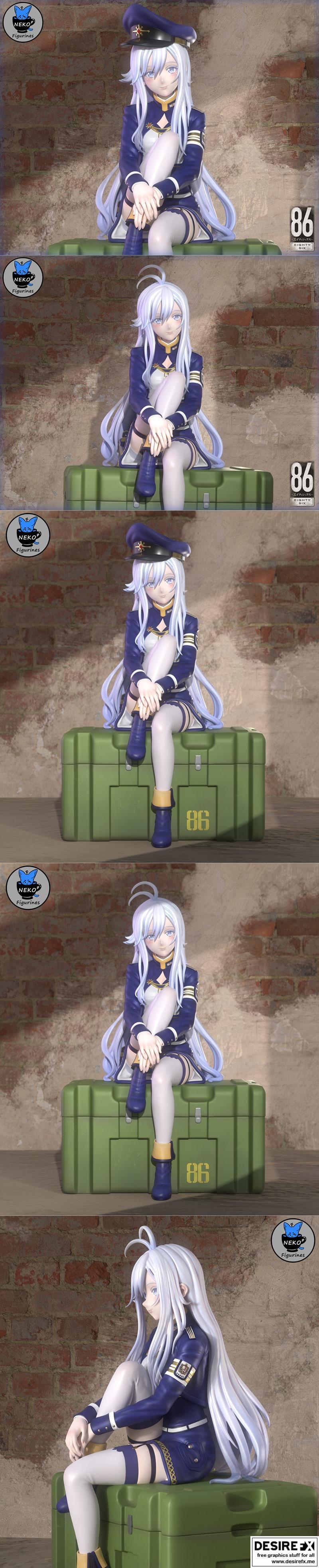 3D打印模型：米莉泽娜·瓦迪莱娜角色造型|Neko Figurines – Vladilena Milize – 3D Print Model STL