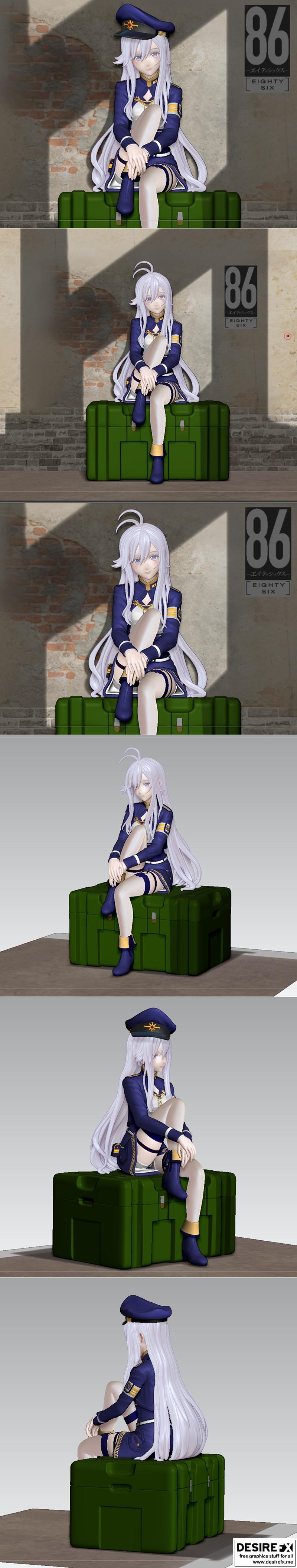 3D打印模型：米莉泽娜·瓦迪莱娜角色造型|Neko Figurines – Vladilena Milize – 3D Print Model STL