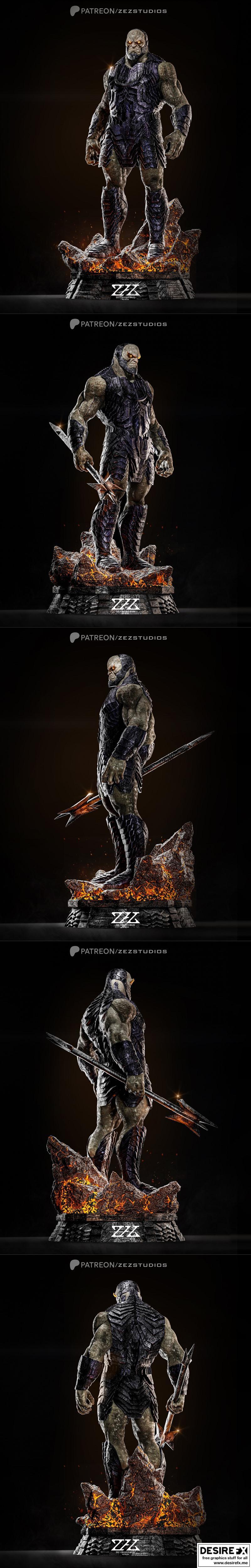 ZEZ工作室出品——暗黑塞德3D打印模型|ZEZ Studios – Darkseid – 3D Print Model STL