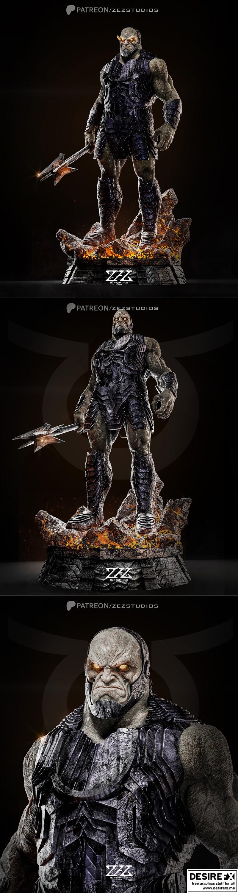 ZEZ工作室出品——暗黑塞德3D打印模型|ZEZ Studios – Darkseid – 3D Print Model STL