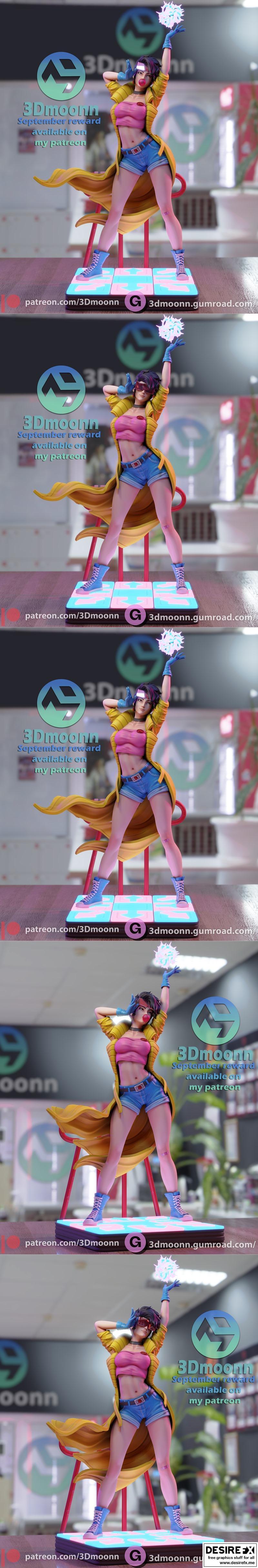 3D打印模型：Jubilee角色精品雕塑|3Dmoonn – Jubilee – 3D Print Model STL