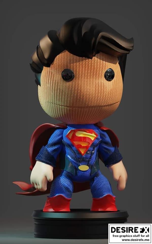 超级英雄3D打印模型|Superman – 3D Print Model