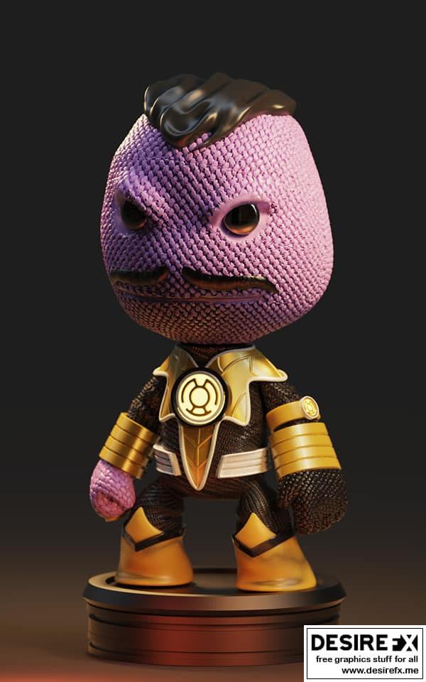 赛诺斯特——3D打印模型|Sinestro – 3D Print Model