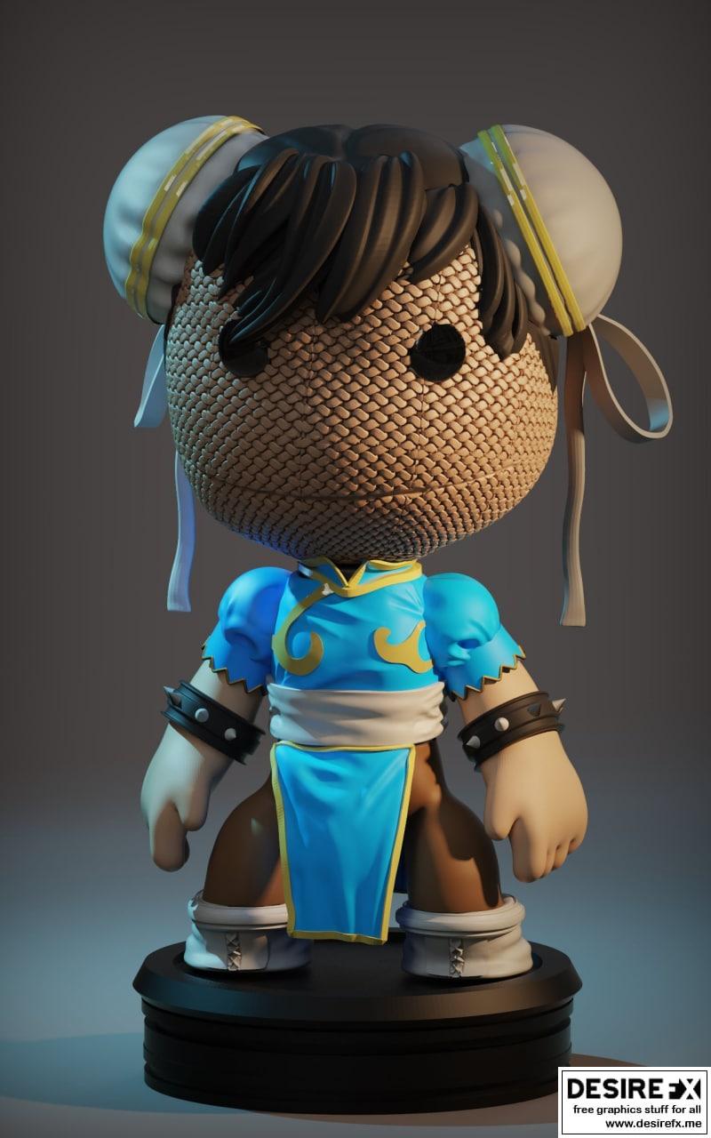 春丽 3D打印模型|Chun Li – 3D Print Model