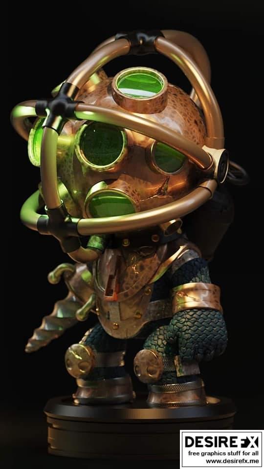 大爸爸——3D打印模型|Big Daddy – 3D Print Model