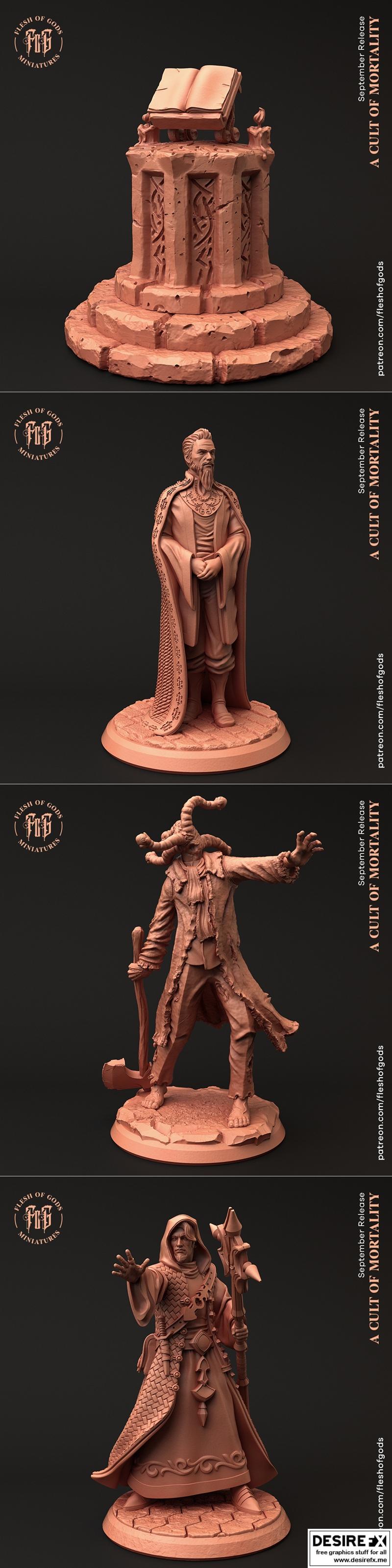 神之肉——永生教团 3D打印模型套装|Flesh of Gods – A Cult Of Mortality Full Set – 3D Print Model STL