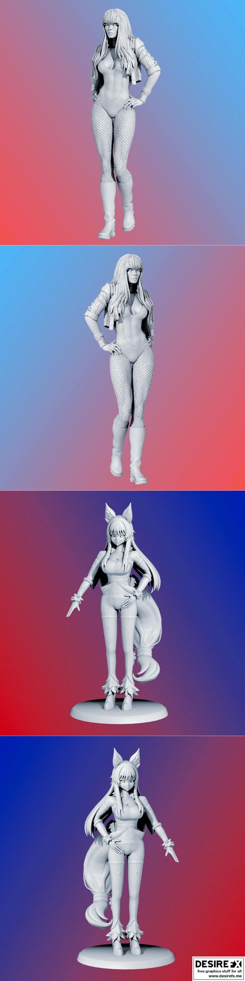 黑金莺 Zb H 与 Delta 3D打印模型|Black Canary Zb h and Delta – 3D Print Model STL