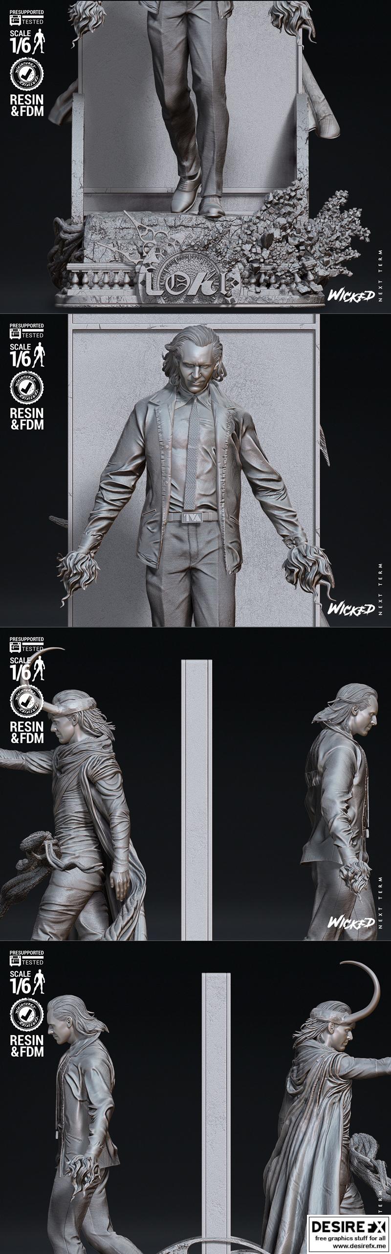 洛基第二季迪奥拉模型 3D打印雕塑|Wicked – Loki Season 2 Diorama – 3D Print Model STL
