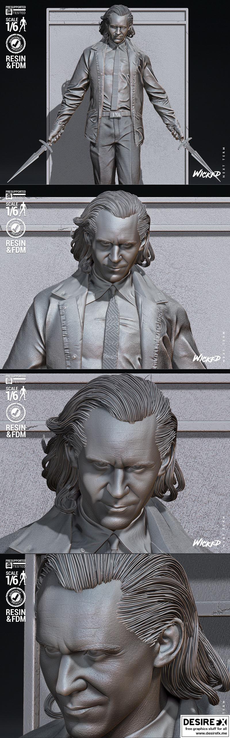 洛基变体3D打印模型|Wicked – Loki Variant Statue – 3D Print Model STL