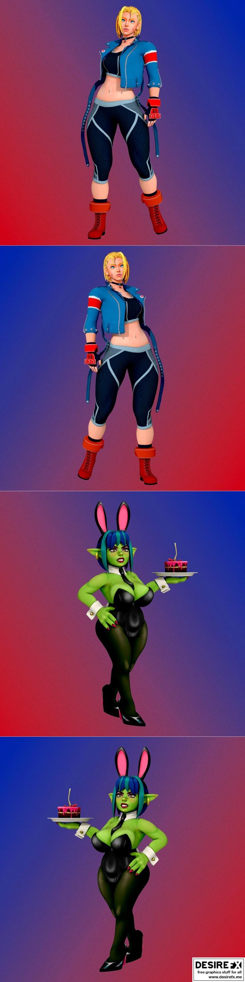 街霸6 白色卡姆 默认装 3D打印模型|Cammy White Default Outfit Street Fighter VI and Bunnyg – 3D Print Model STL