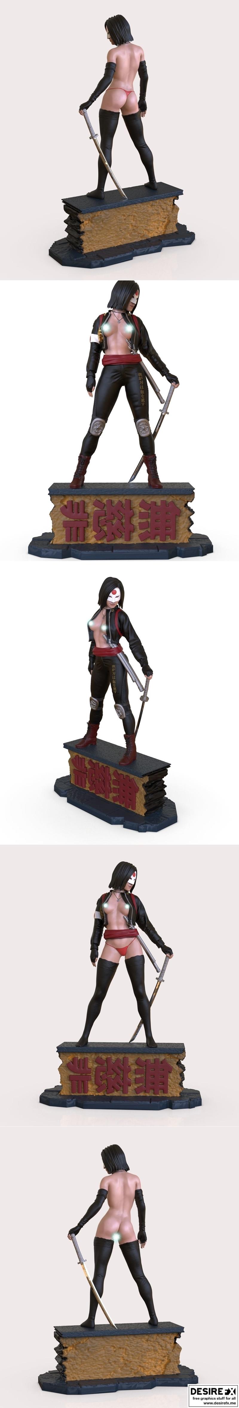 Artifex3d - Katana 3D打印模型|Artifex3d – Katana + NSFW – 3D Print Model STL