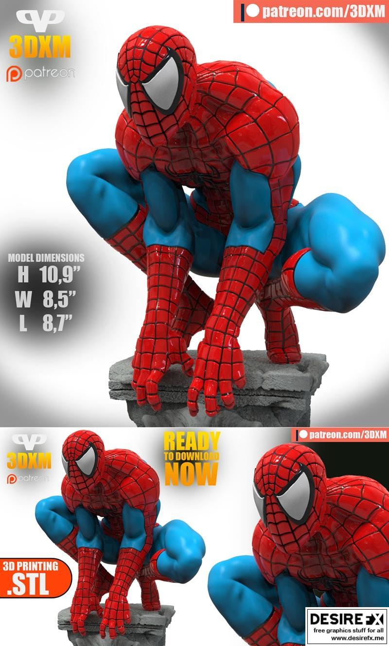 3DXM - 蜘蛛侠 - 3D打印模型|3DXM – Spider-Man – 3D Print Model STL