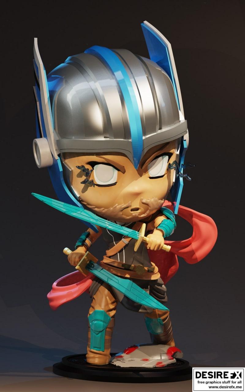 口袋玩家收藏 - 复仇者联盟 - 雷神 3D打印模型|Pocket Players Collection – Thor – 3D Print Model