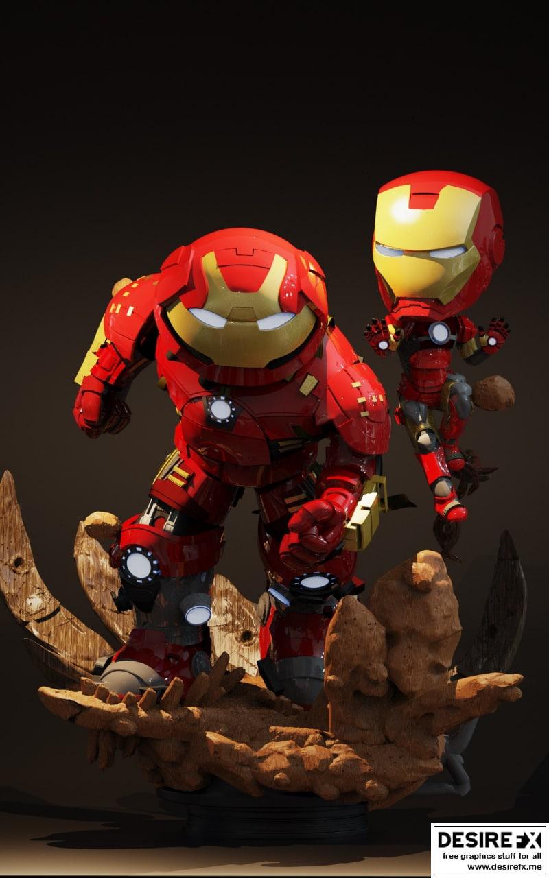铁人Hulkbuster 3D打印模型|Pocket Players Collection – Ironman Hulkbuster – 3D Print Model