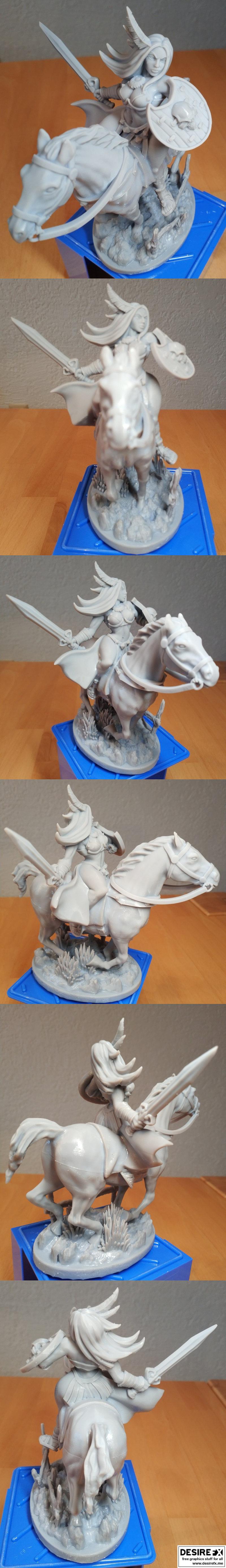 亚马逊战骑者 3D打印模型|Amazon Warrior Rider – 3D Print Model