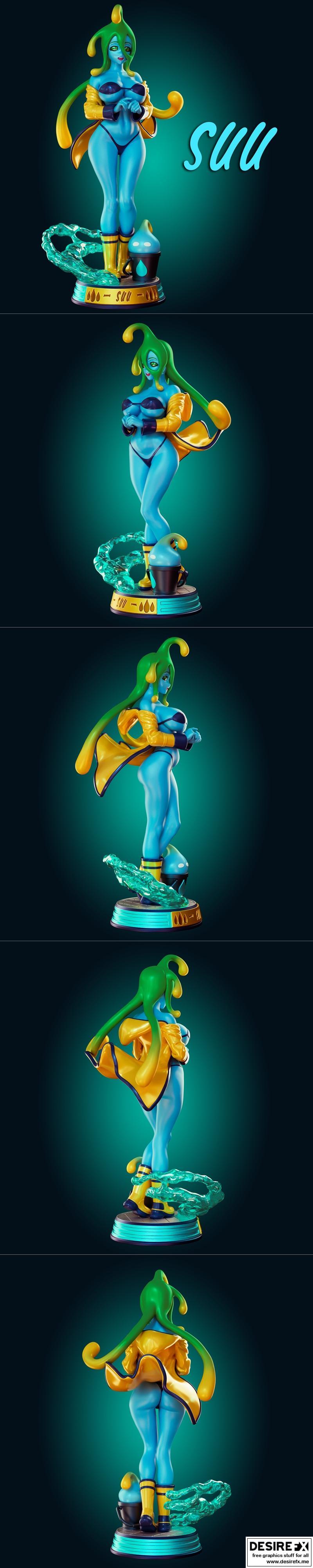 Rhu工作室 3D打印模型 苏苏角色模型|Officer Rhu – Suu – 3D Print Model STL