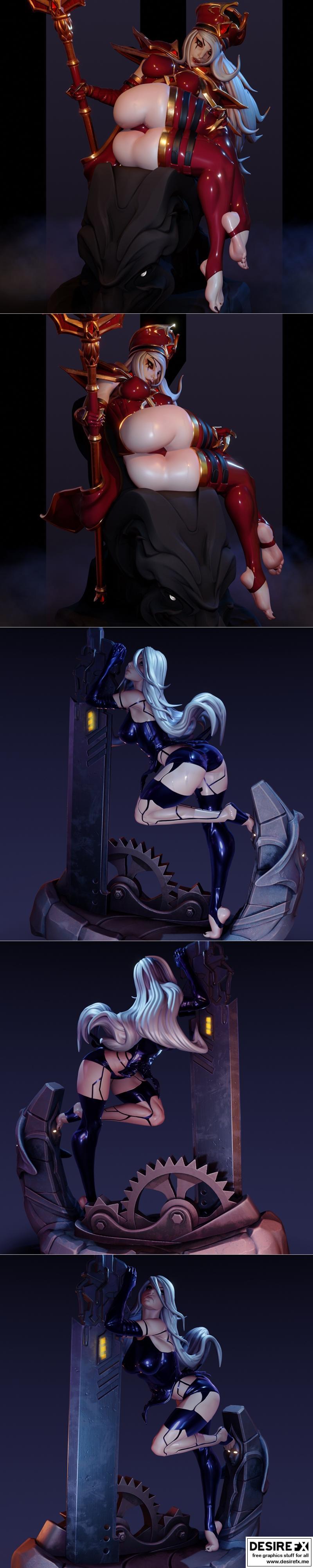 PearForceOne – 萨莉·怀特曼 3D打印模型|PearForceOne – Sally Whitemane and A2 – 3D Print Model STL