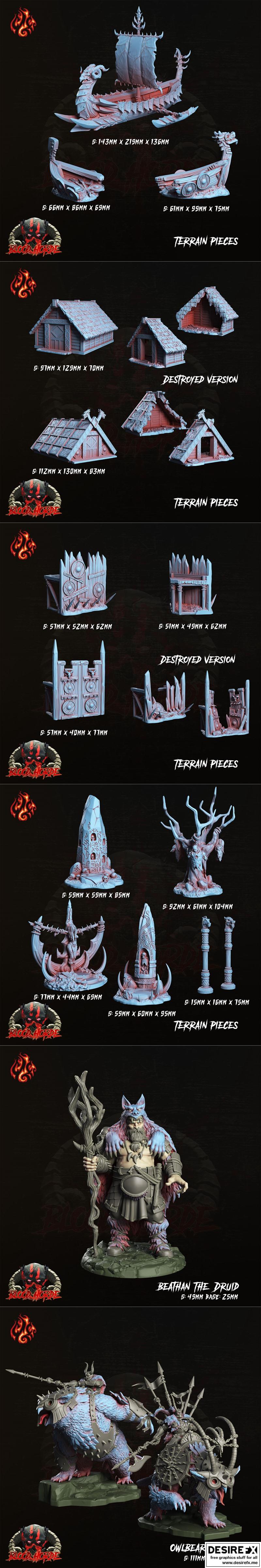 血族军团 12月2023款 3D打印模型|Crippled God Foundry – Blood Horde December 2023 – 3D Print Model STL