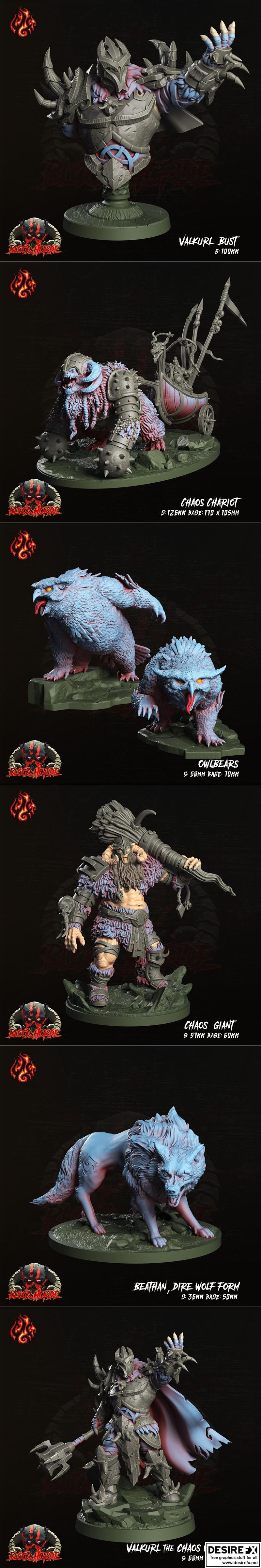 血族军团 12月2023款 3D打印模型|Crippled God Foundry – Blood Horde December 2023 – 3D Print Model STL