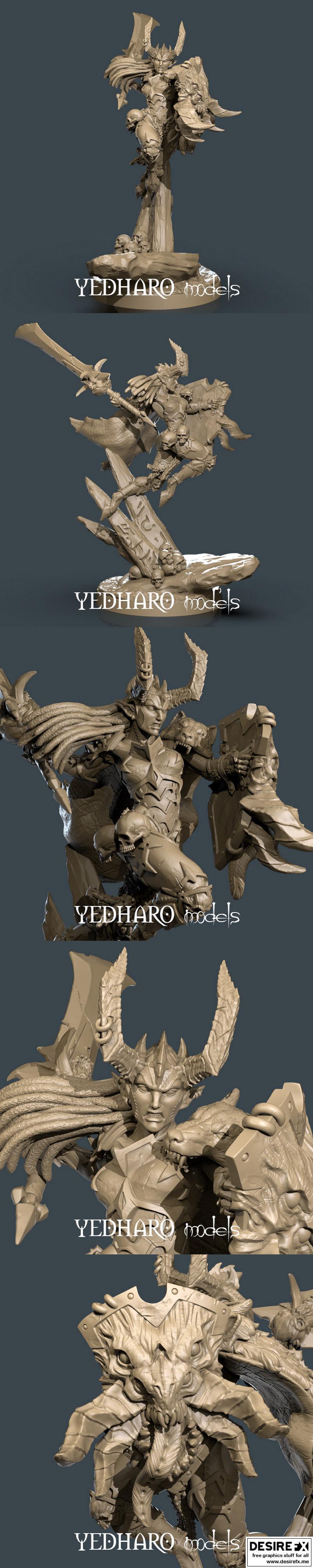 恶魔公主 3D打印模型|Demon Princess – 3D Print Model