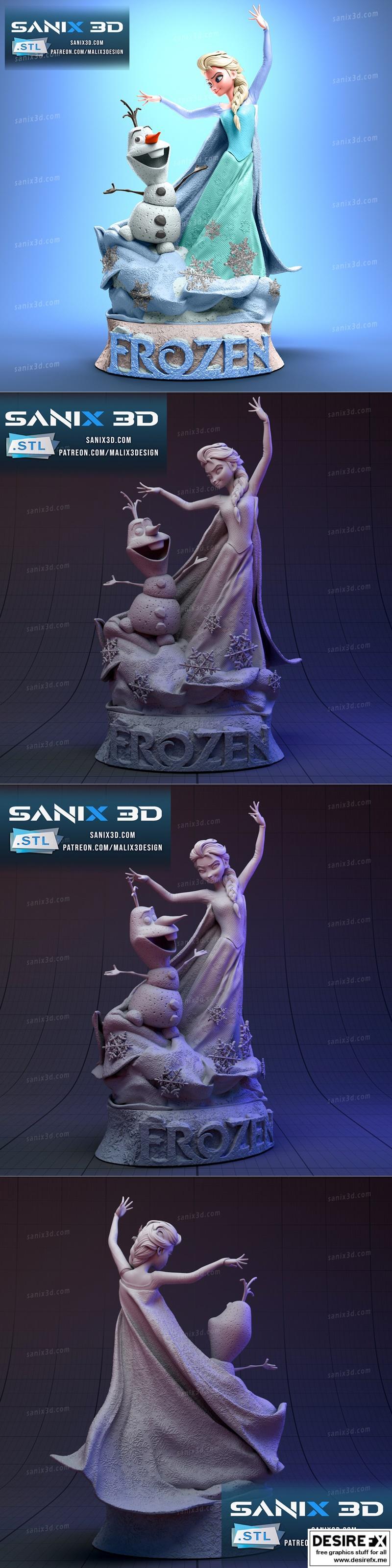 Sanix - 冰封 - 3D打印模型|Sanix – Frozen – 3D Print Model STL