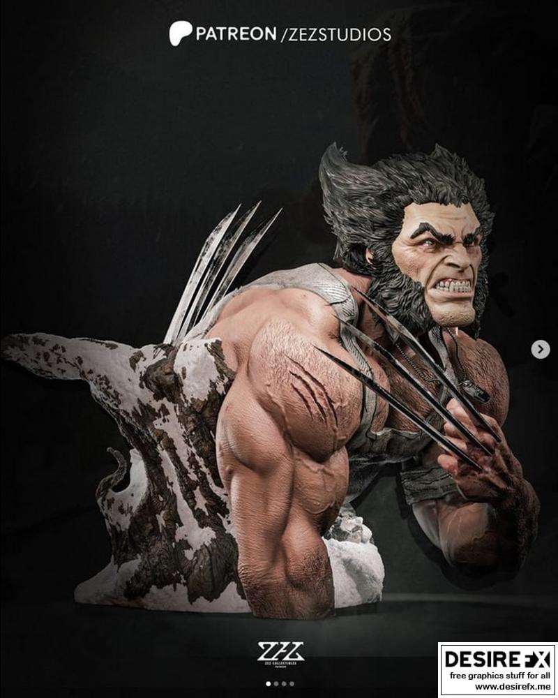 ZEZ Studios – Wolverine Bust – 3D Print Model STL