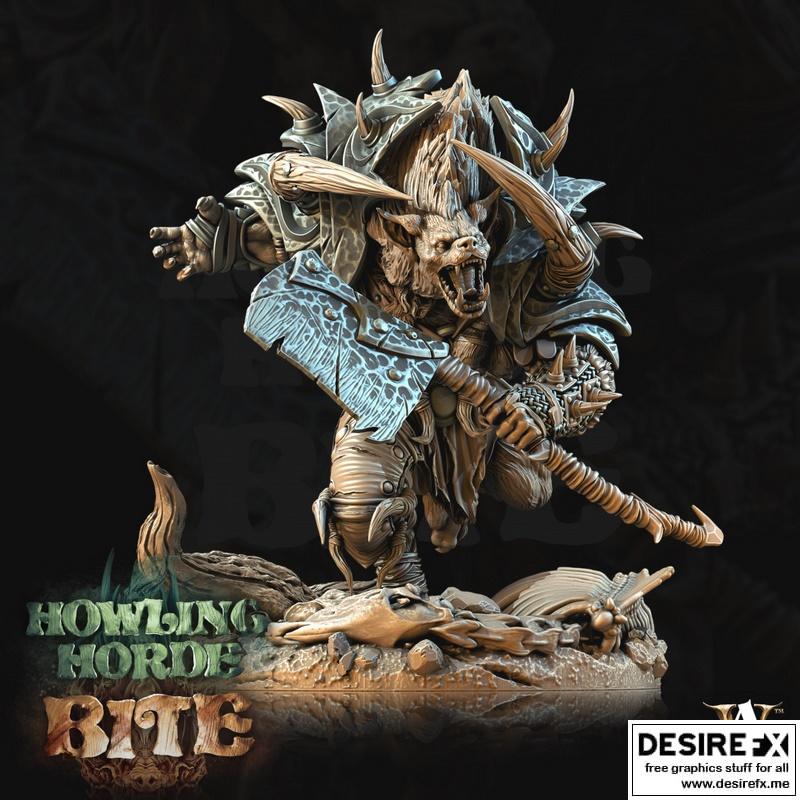 Gnoll Brute 01 3D打印模型|Gnoll Brute 01 – 3D Print Model
